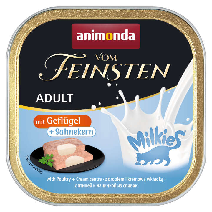 animonda Katzen-Nassfutter Vom Feinsten Geflügel + Sahnekern
